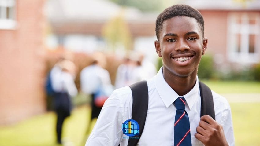 Young male smiling at camera