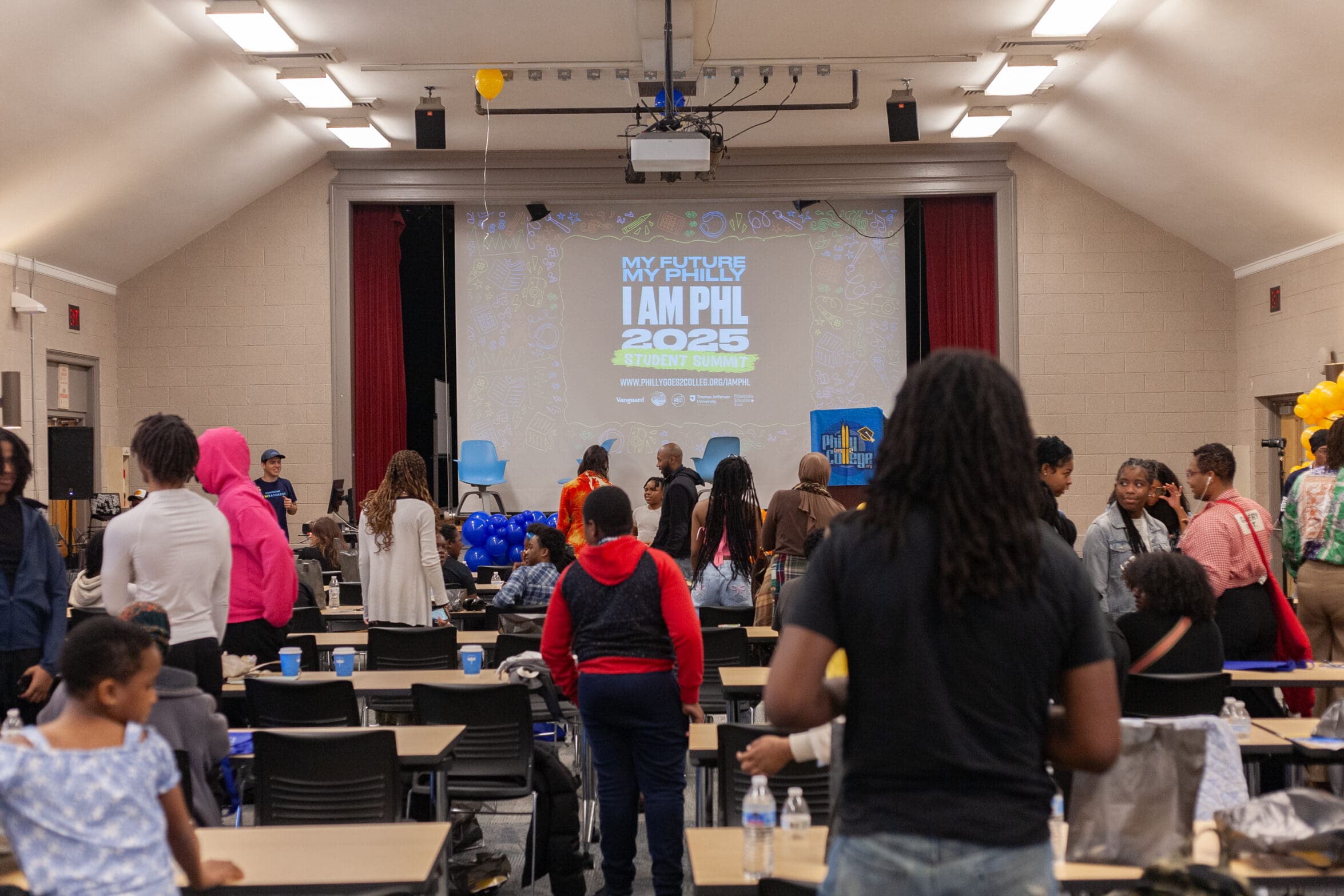 A group of students at the I AM PHL Summit