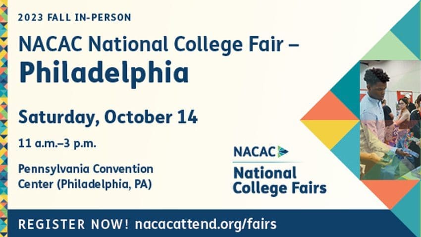 NACAC National College Fair Philadelphia Flyer