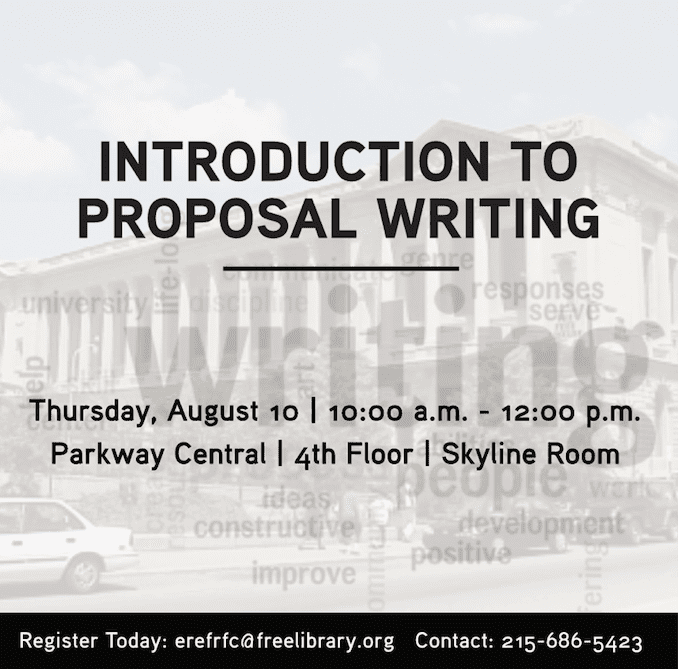 Introduction To Proposal Writing Phillygoes2college Org View Larger Image