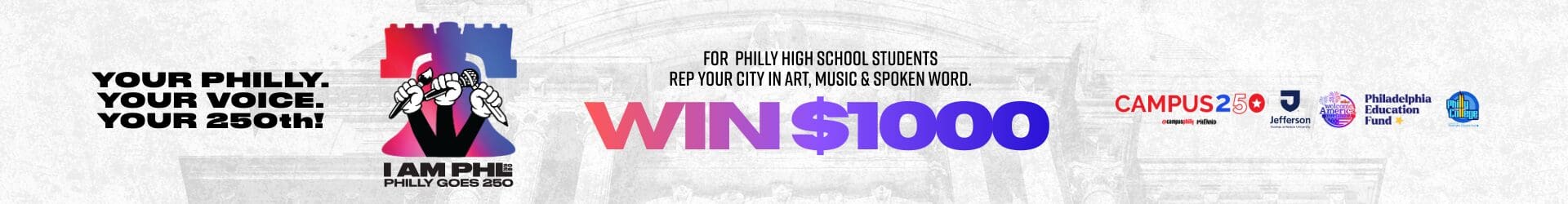I AM PHL 2026 Promo - Philly High School Students can win $1000